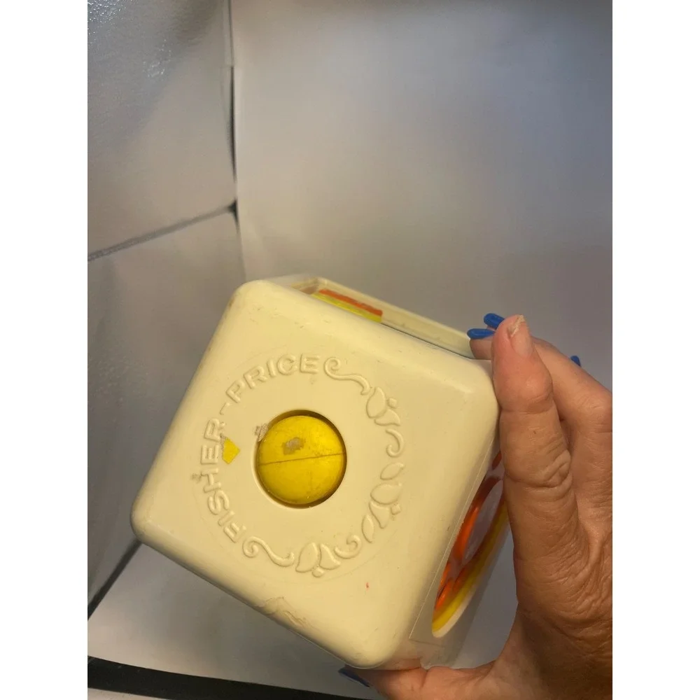 Fisher Price Turn and Learn Vintage Sensory Toy Busy Box Infant Toy 1978 #156